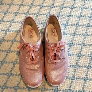 Keds - 8.5 - Pink Champion Glitter Sneakers